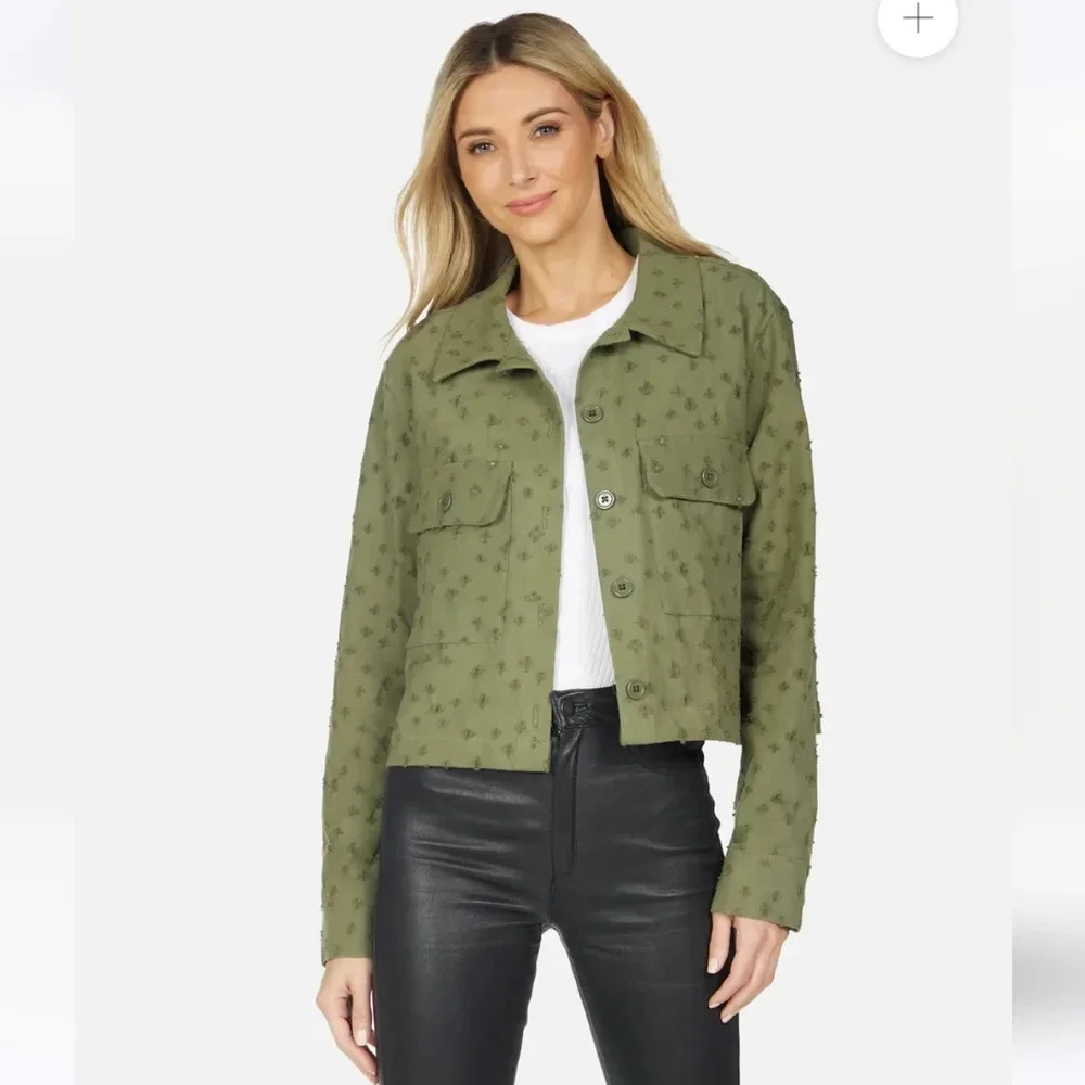 NWOT Michael Lauren Cargo Cropped jacket